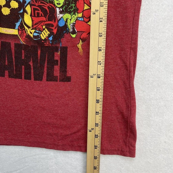Disney Store Marvel Shirt Womens Small S Red V Neck She Hulk Dare Devil Thor - Picture 8 of 12